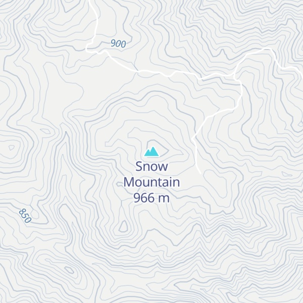 Map of Snow Mountain
