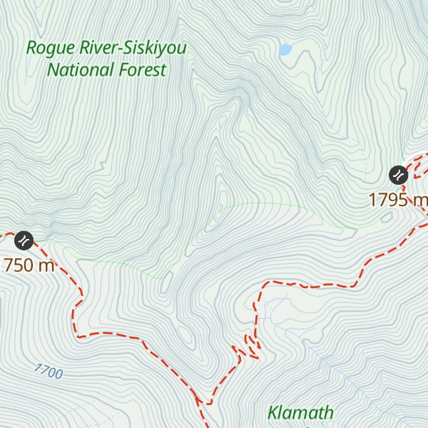 Map of Kangaroo Mountain