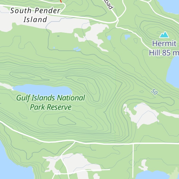 Map of Curtis Peak