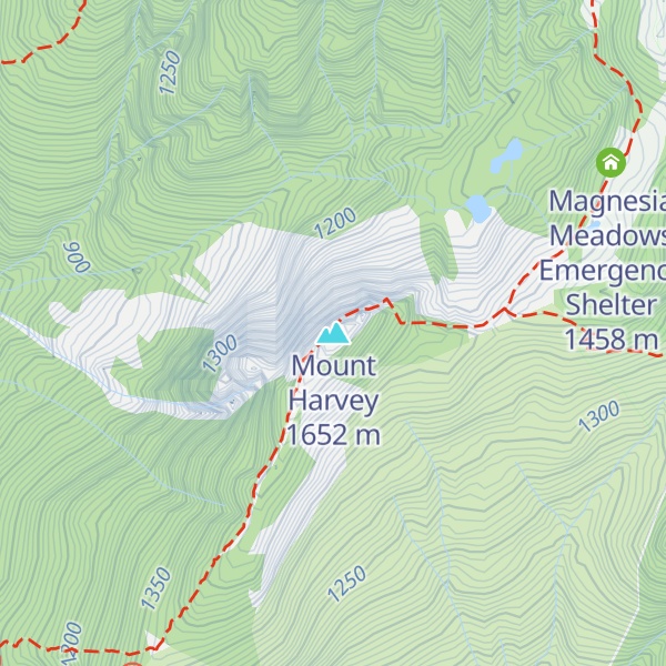 Map of Mount Harvey