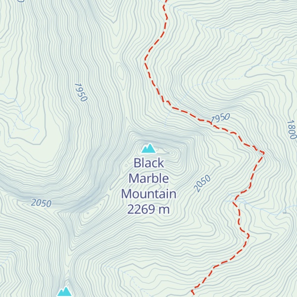 Map of Black Marble Mountain