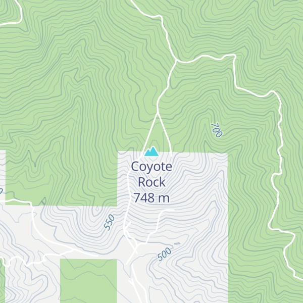 Map of Coyote Rock
