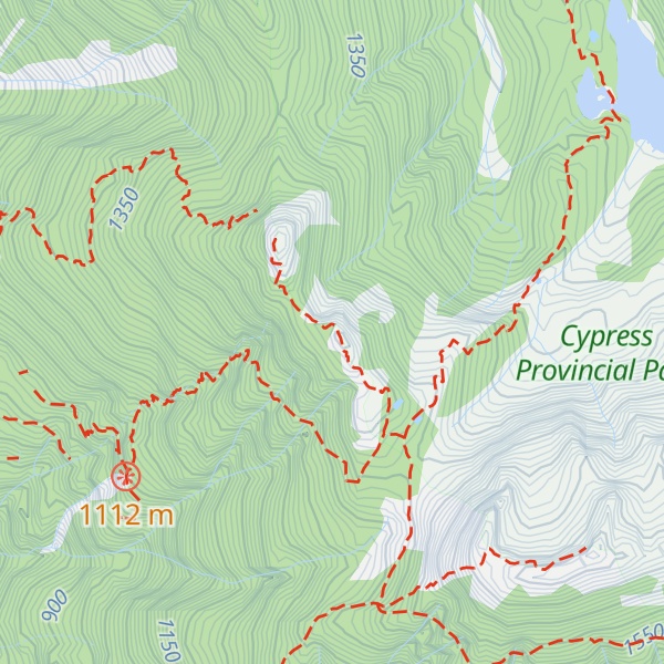 Map of Fat Ass Peak