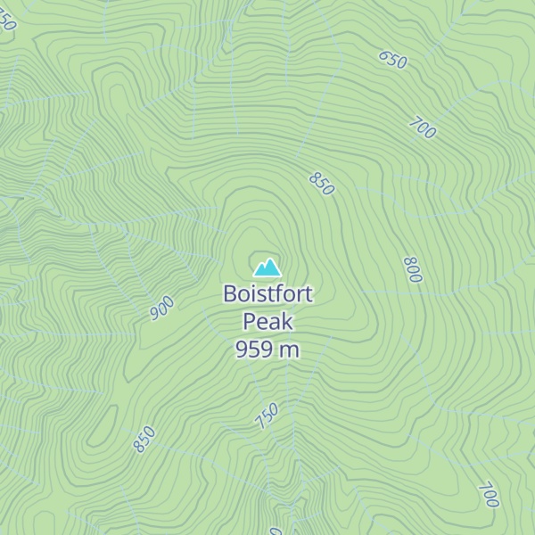 Map of Boistfort Peak