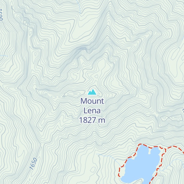 Map of Mount Lena