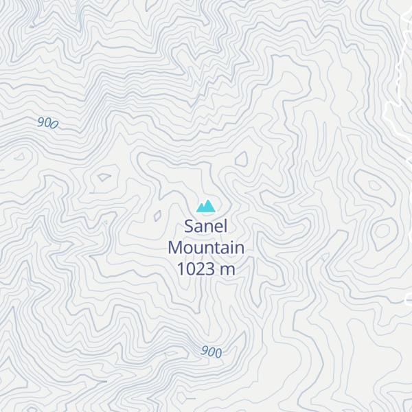Map of Sanel Mountain