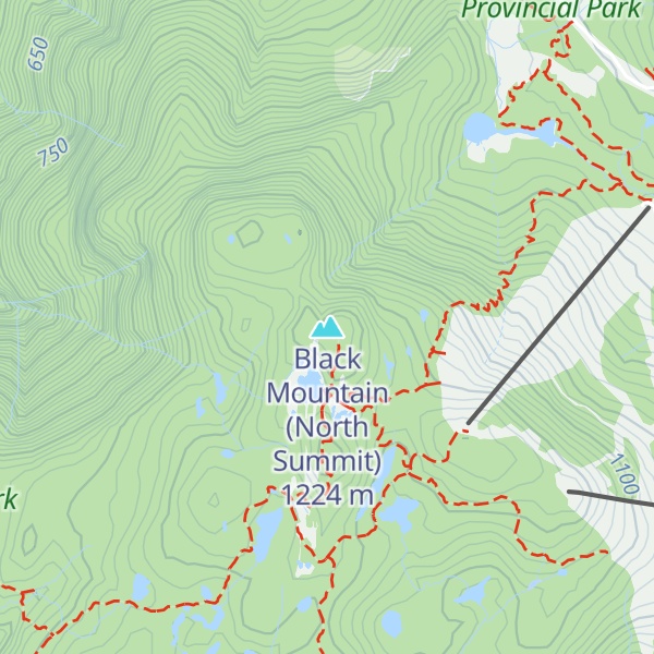 Map of Black Mountain (North Summit)