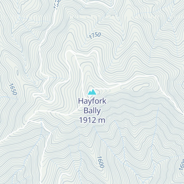 Map of Hayfork Bally