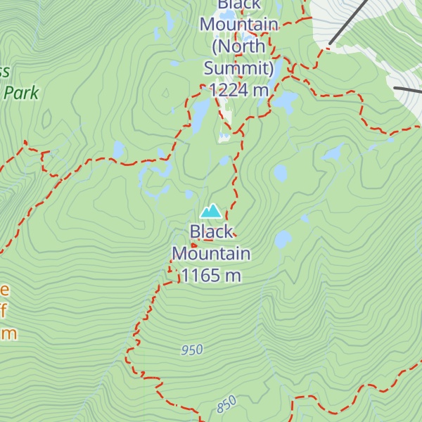 Map of Black Mountain