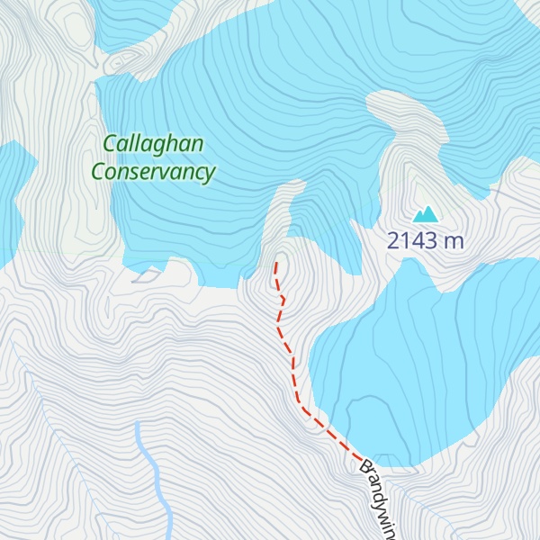 Map of Brandywine Mountain