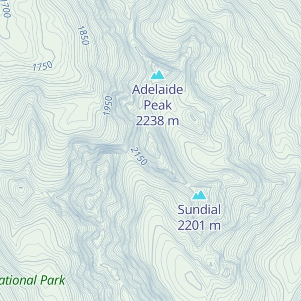 Map of Mount Clark