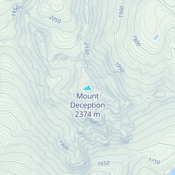 Map of Mount Deception