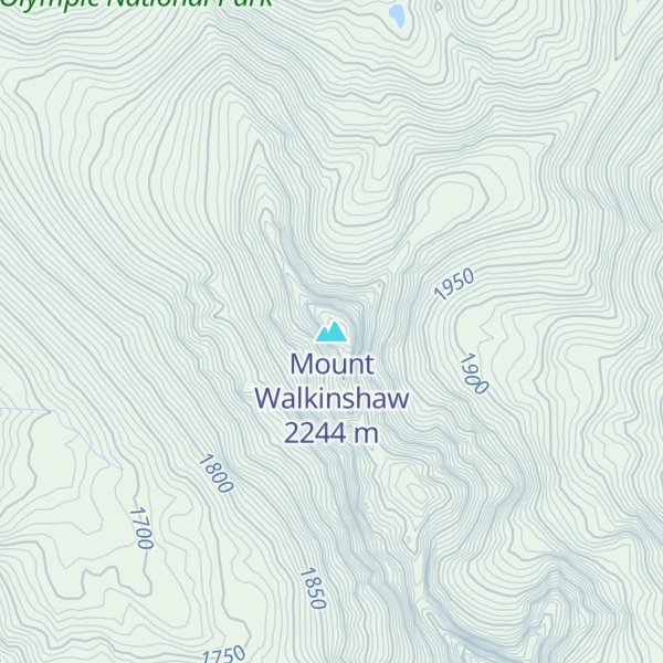 Map of Mount Walkinshaw