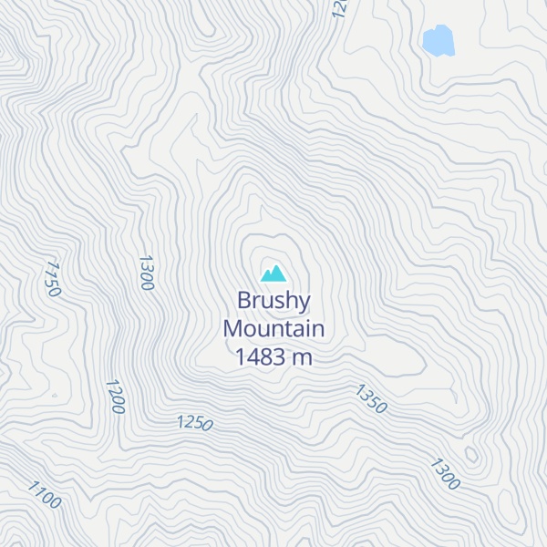 Map of Brushy Mountain