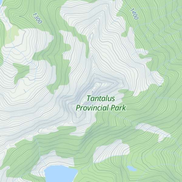 Map of Omega Mountain