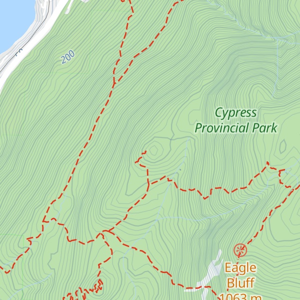Map of West Knob