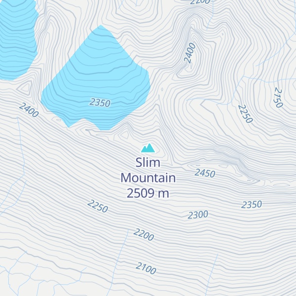 Map of Slim Mountain