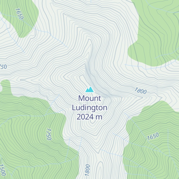 Map of Mount Ludington