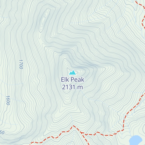 Map of Elk Peak