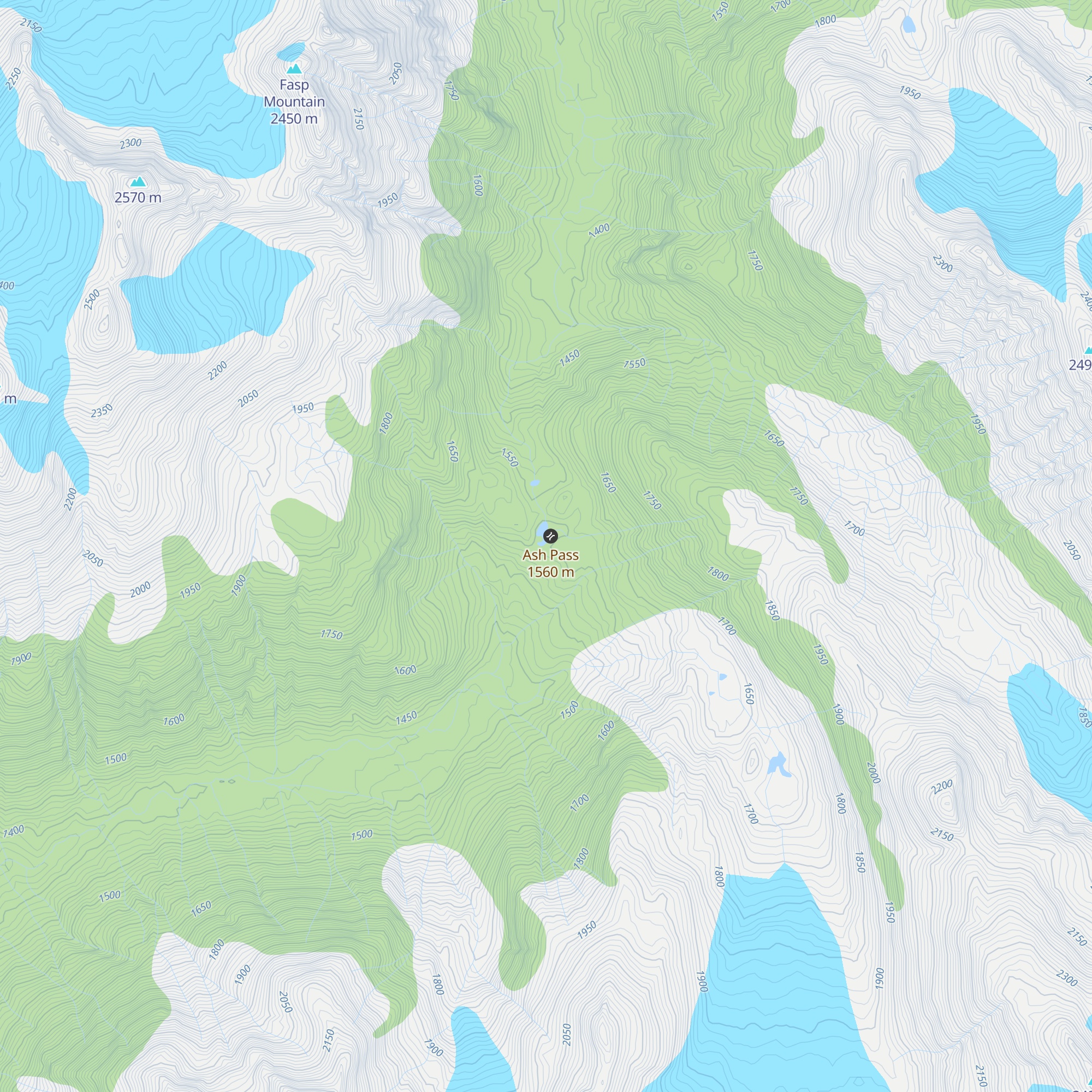 Pebble Creek Hut map