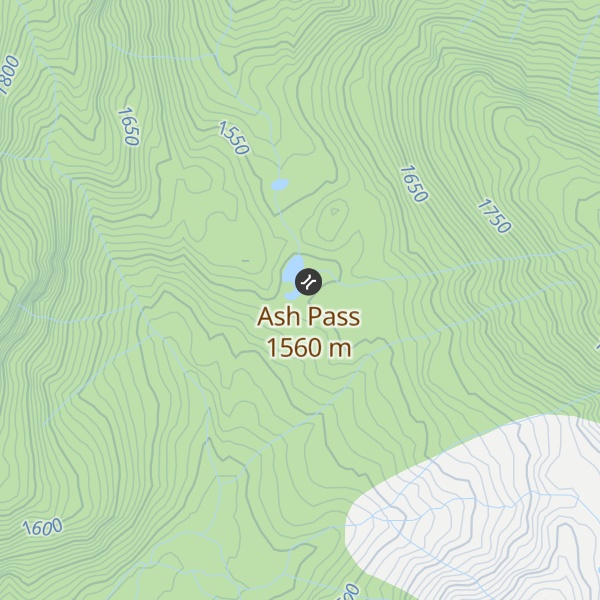 Map of Pebble Creek Hut