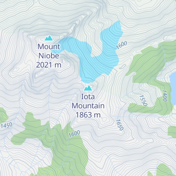 Map of Iota Mountain