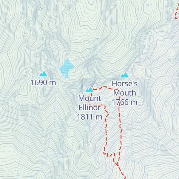 Map of Mount Ellinor