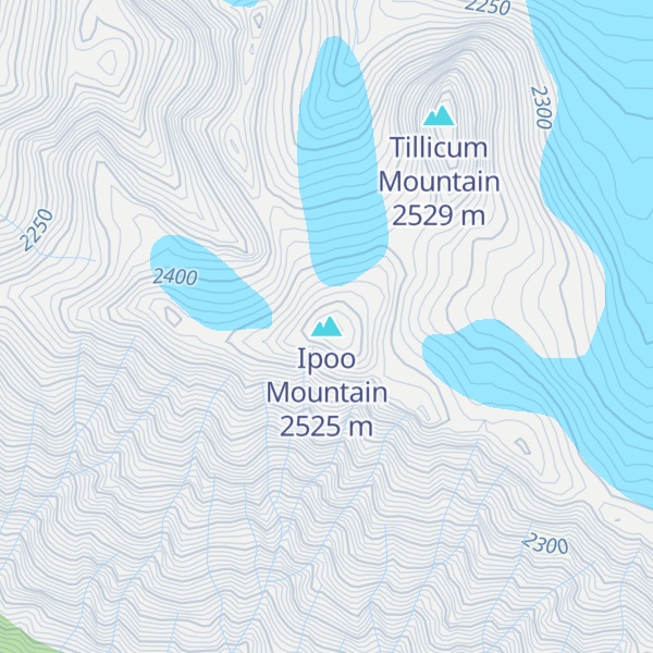 Map of Ipoo Mountain