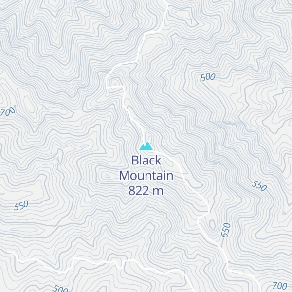 Map of Black Mountain
