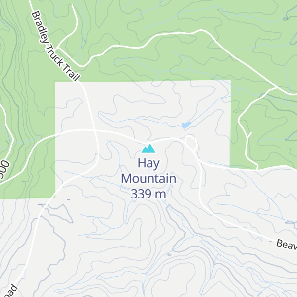 Map of Hay Mountain