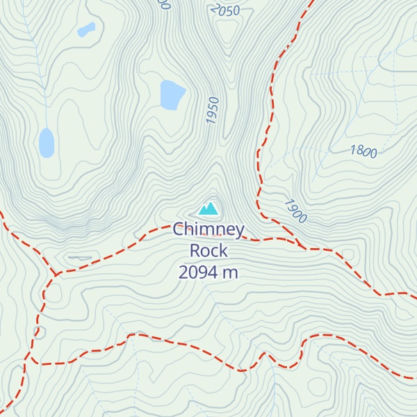 Map of Chimney Rock