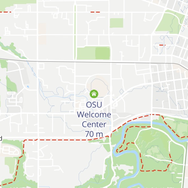 Map of OSU Welcome Center
