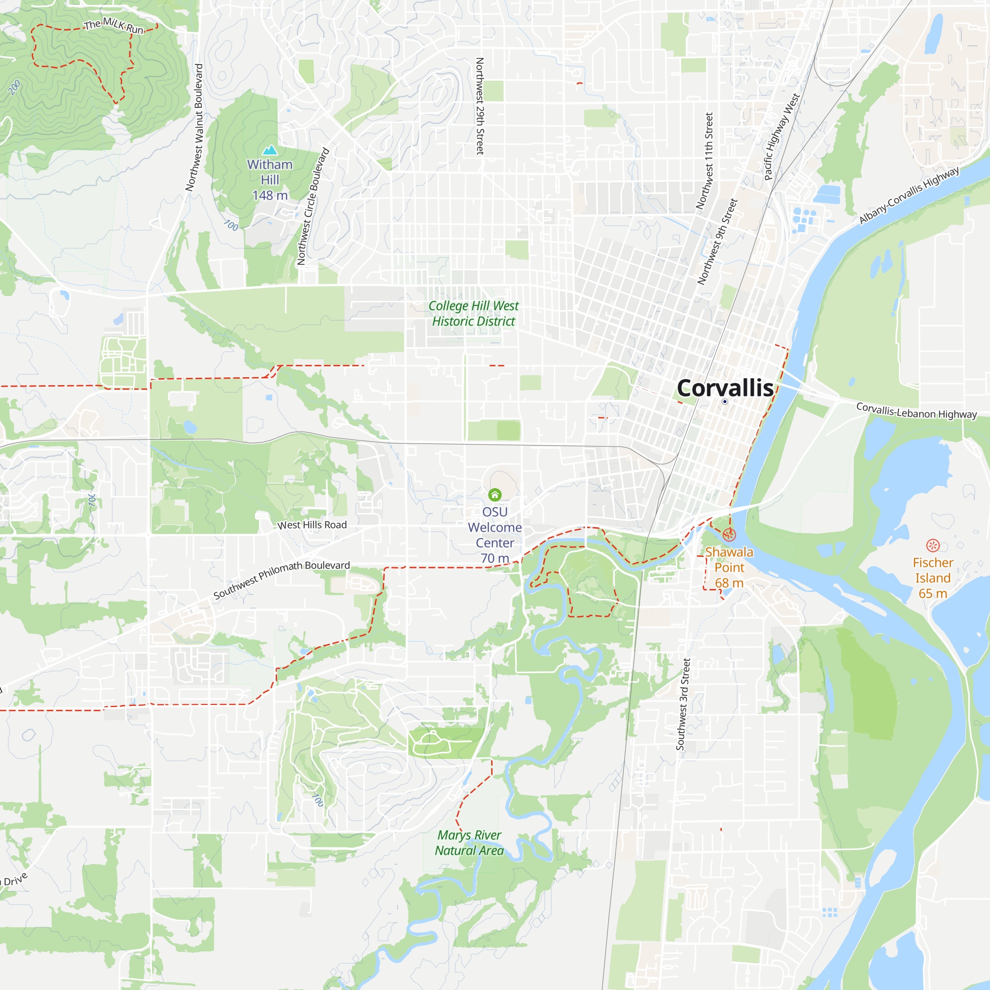 OSU Welcome Center map