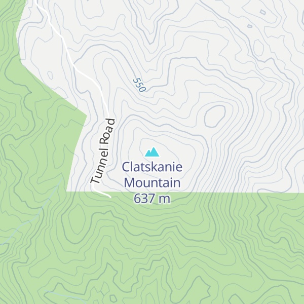 Map of Clatskanie Mountain