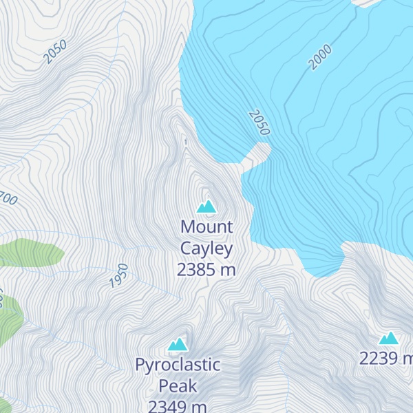 Map of Mount Cayley