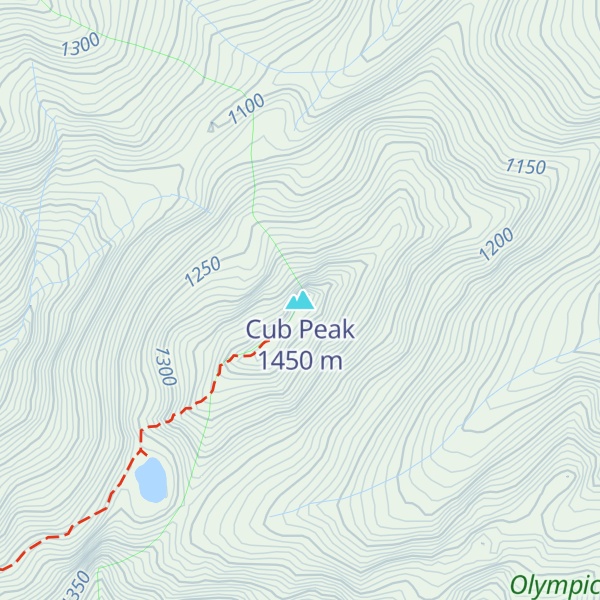 Map of Cub Peak