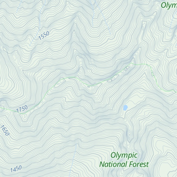 Map of Mount Skokomish