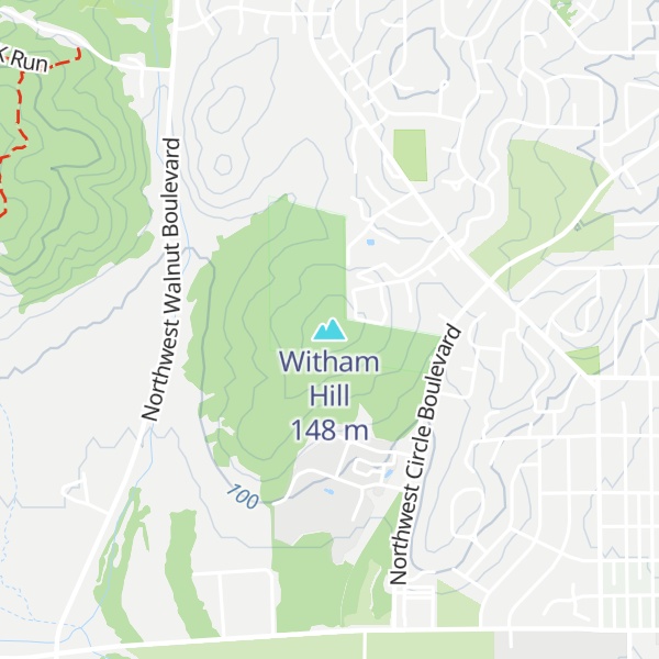 Map of Witham Hill