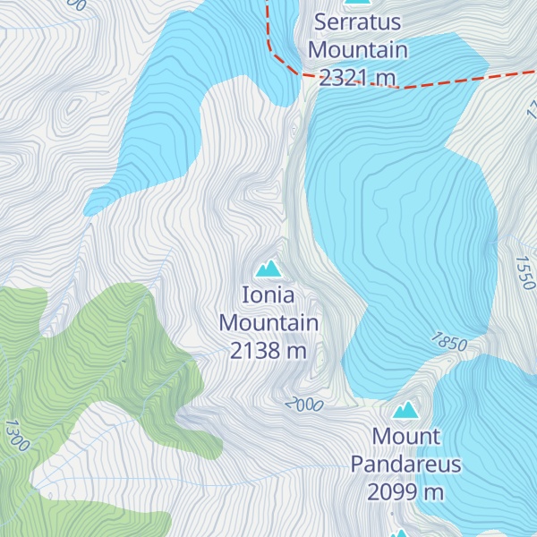Map of Ionia Mountain