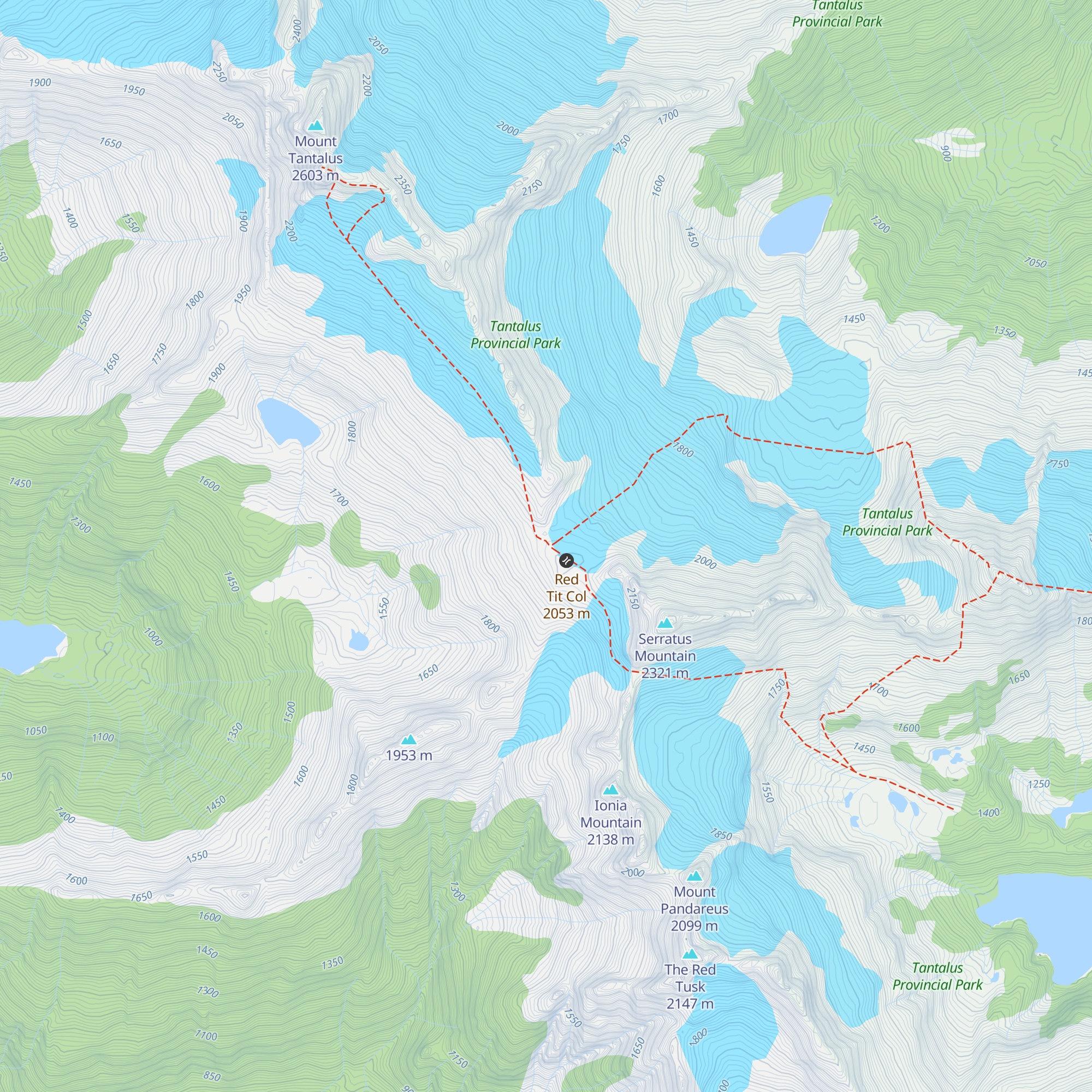 Jim Haberl Hut map