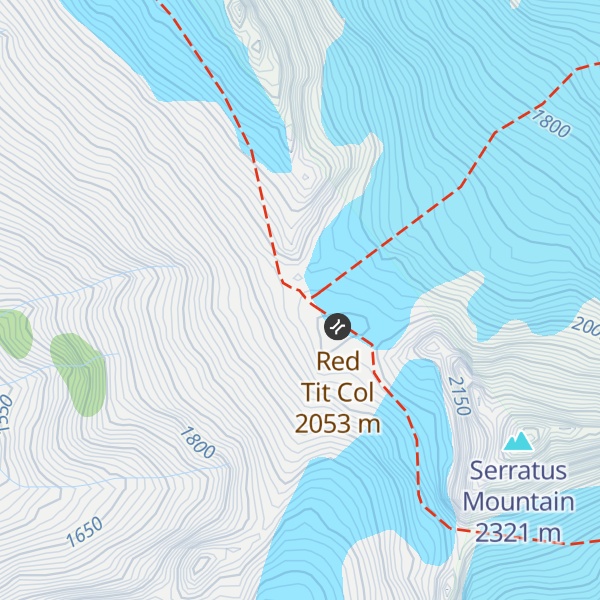 Map of Jim Haberl Hut