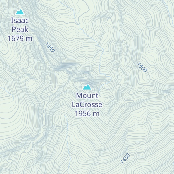 Map of Mount LaCrosse