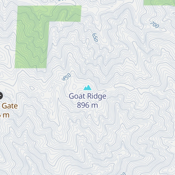 Map of Goat Ridge