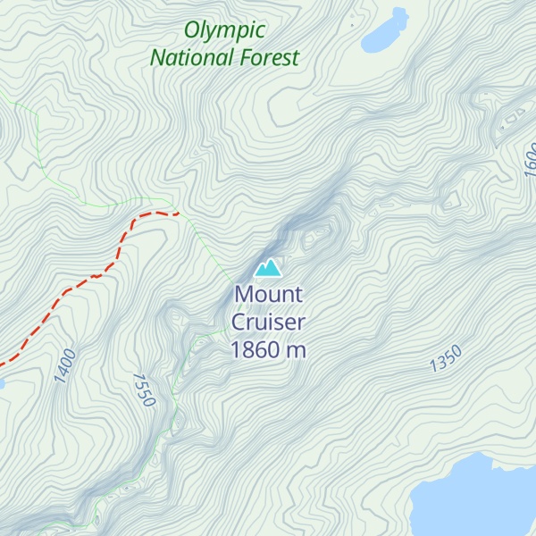 Map of Mount Cruiser