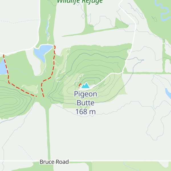 Map of Pigeon Butte