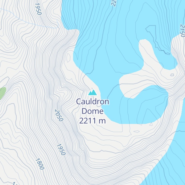 Map of Cauldron Dome