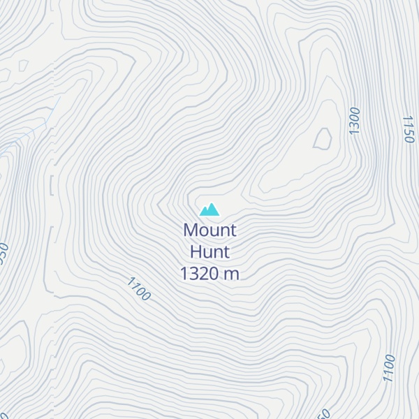 Map of Mount Hunt