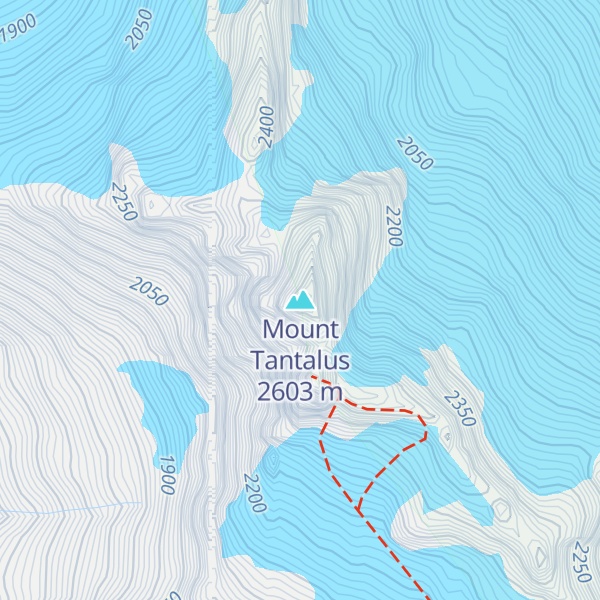 Map of Mount Tantalus
