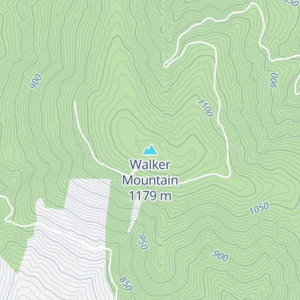 Map of Walker Mountain