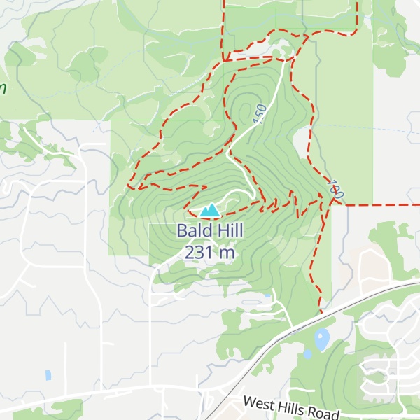 Map of Bald Hill